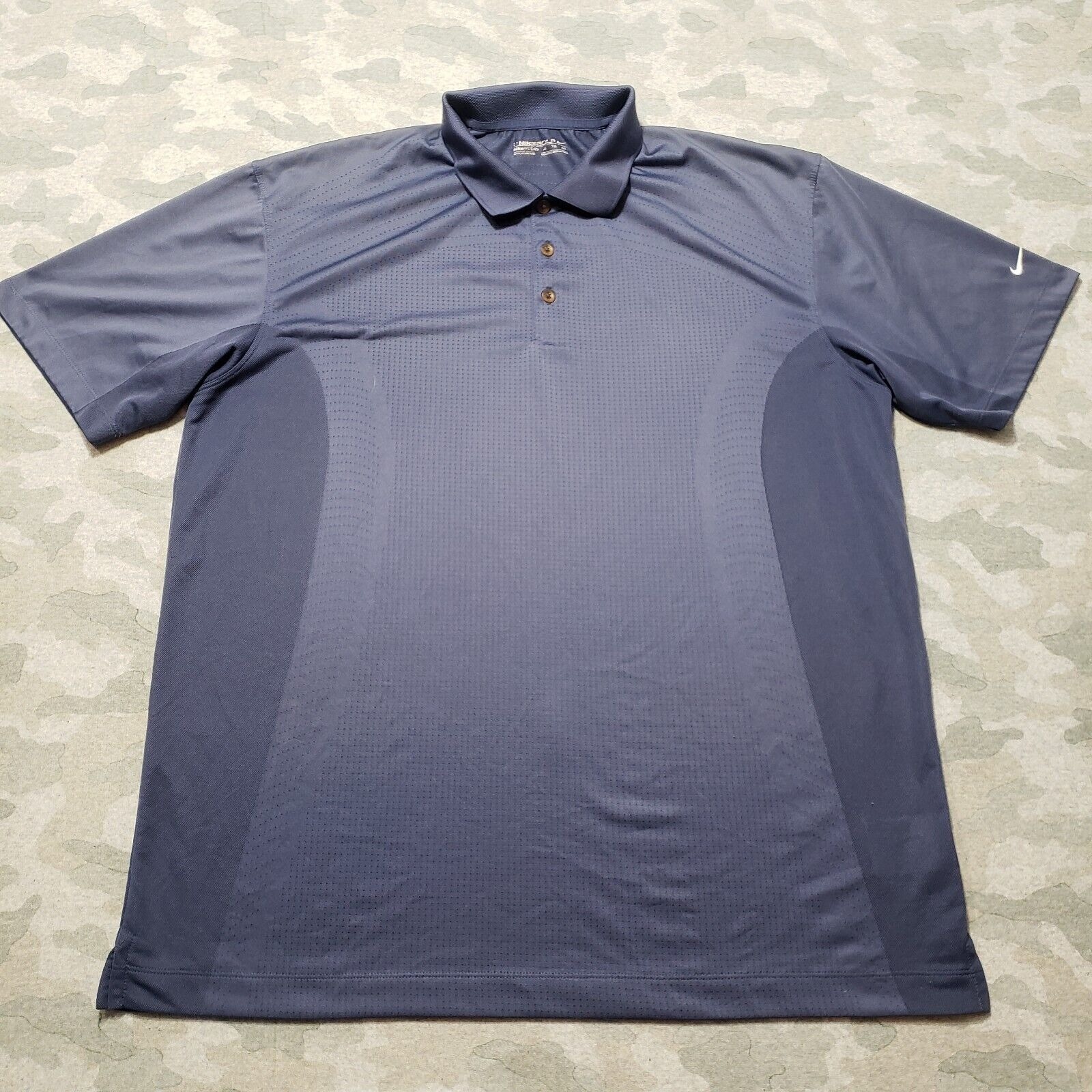 Nike Golf Polo Shirt Mens Xl Blue Short Sleeve Casual